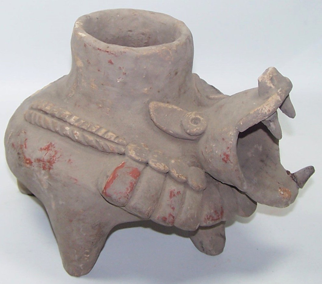 *PRE-COLUMBIAN STYLE POTTERY FIGURAL VESSEL (1 of 5)