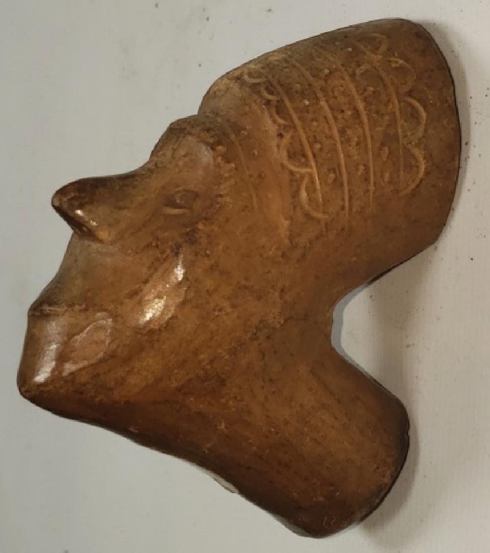 *PRE-COLUMBIAN POTTERY FIGURAL PIPE BOWL (1 of 3)