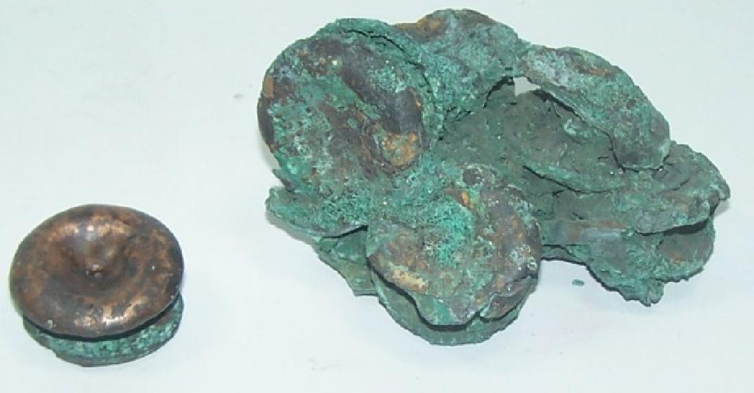 *GROUP OF HOPEWELL COPPER EAR SPOOLS (1 of 1)