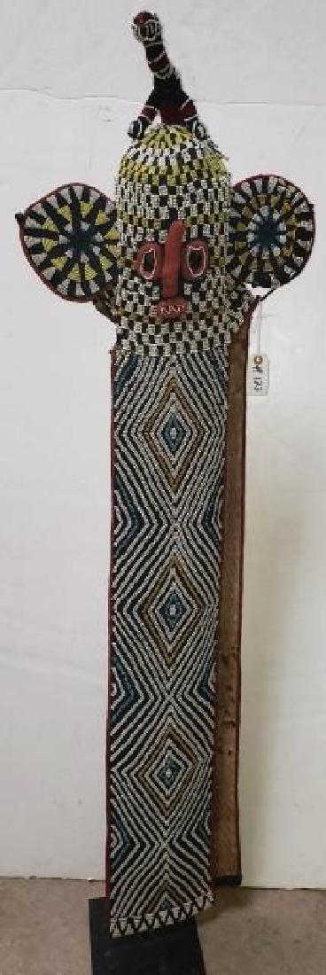 *BAMILEKE BEADED ELEPHANT MASK (1 of 3)