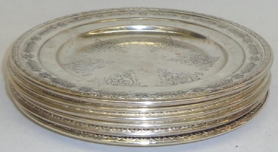 *6 STERLING SILVER BREAD PLATES (1 of 2)