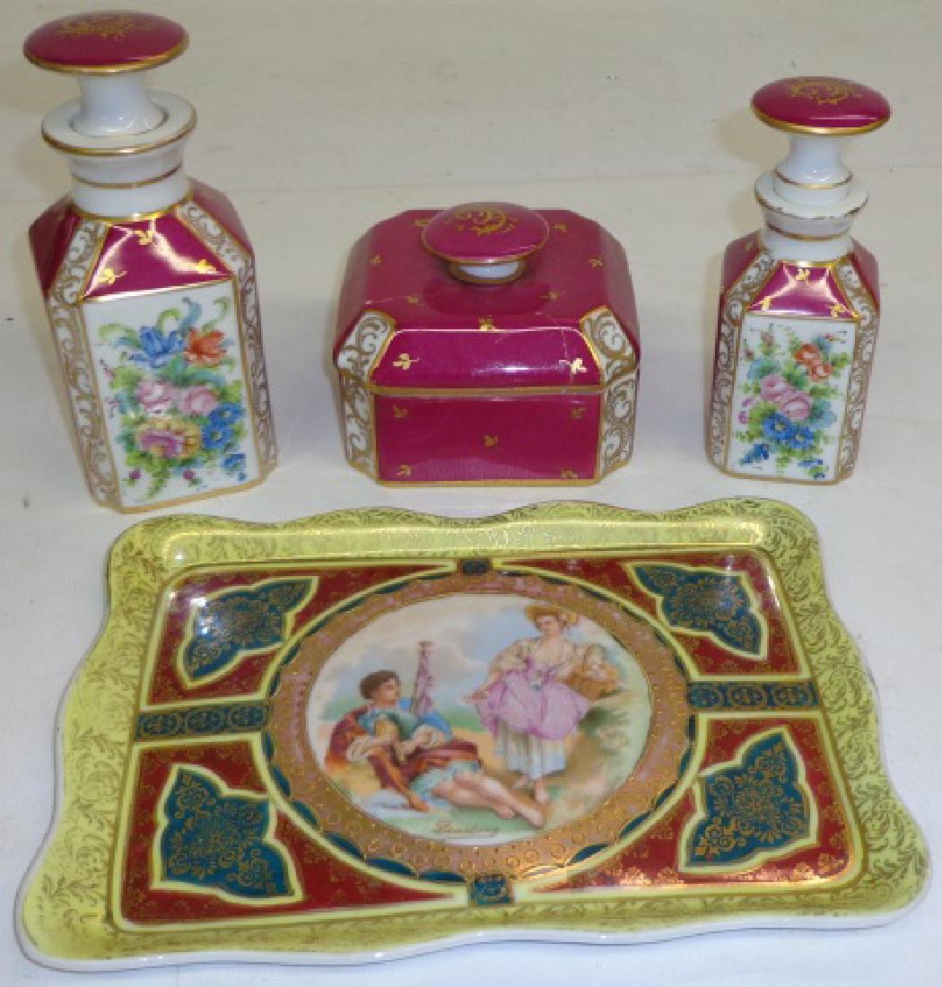*3-PIECE LIMOGES DRESSER SET (1 of 4)