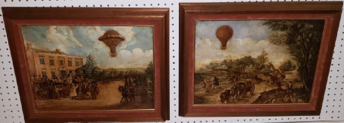 *2 FRAMED 19TH C. STYLE OILS ON CANVAS (1 of 1)
