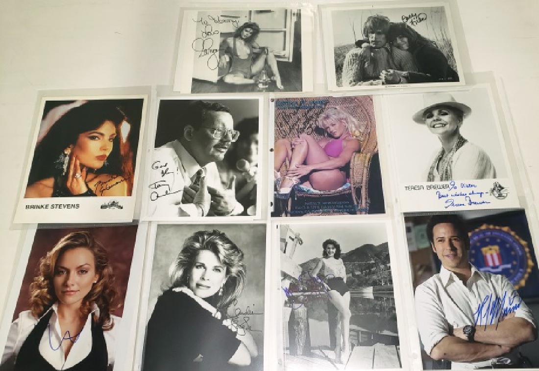 *20 AUTOGRAPHED PHOTOS: Julie Calini, 2 Brinke Stevens, Nichelle Nichols, Teri Anderson, Avalon Anders, Kristina St. James, Alana de la Garza, Teresa Brewer, Becki Newton, Candace Bergen, June Lockhart, Mara Corday, Sally Fi