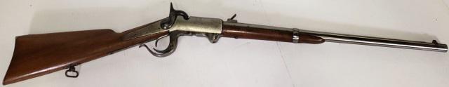 *BURNSIDE BREECH-LOADING CARBINE RIFLE: Serial no. 6579, Third model, cal. .54, 21" barrel, total length 39", marked "Burnside Rifle Co. Providence, RI", marked on receiver "Burnside Patent, March 25, 1857", marked on barrel "Cast steel 186