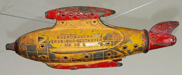 TOOTSIETOY BUCK ROGERS DESTROYER: TootsieToy "Buck Rogers Venus Duo-Destroyer MK 24 L".