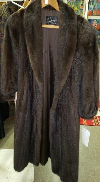 *FULL-LENGTH MINK FUR COAT: With Shilkrots Fashions label.