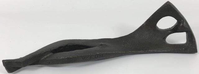 *SEFF WEIDL ORIGINAL BRONZE SCULPTURE: Seff Weidl (1915-1972 German), abstract reclining male nude, signed on side approximate height 4 1/2", width 16".