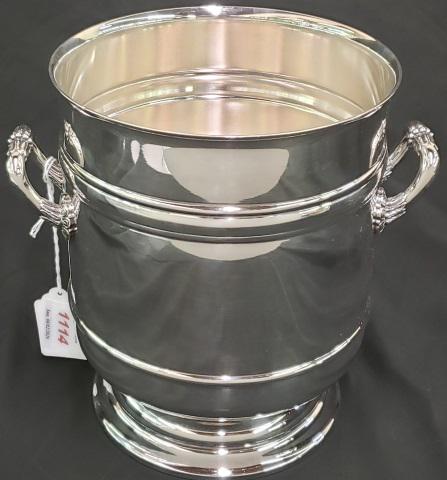 *GEORGIAN STYLE WINE COOLER: By Christofle, approximate height 9".