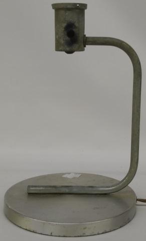 KURT VERSEN DESK LAMP: Kurt Versen desk lamp having chrome finish.