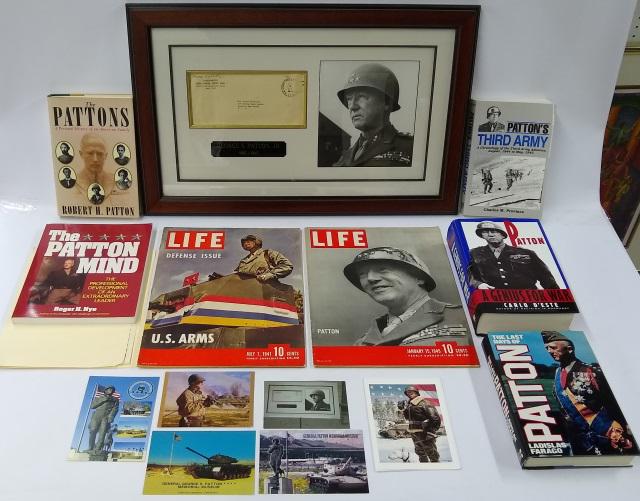 *GEN. GEORGE S. PATTON AUTOGRAPH: AUTOGRAPH: Autograph of General George Smith Patton Jr. signed in the upper left corner of envelope after the word "Censored" and above "HEADQUARTERS THIRD UNITED STATES ARMY." The autograph is signed