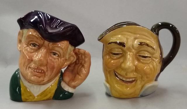 *2 PIECES: "Farmer John" D5789, approximate height 3 1/8", and "'Ard of 'Earing" D6591, height 4 3/4".