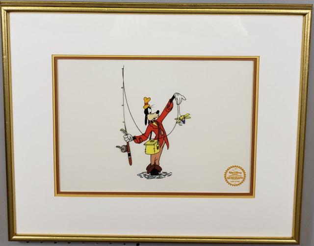 *WALT DISNEY LIMITED EDITION SERIGRAPH CELL: "How to Fish", with frame approximately 17 1/8" x 21 1/8".