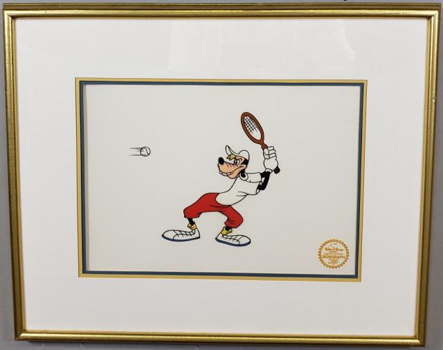 *WALT DISNEY LIMITED EDITION SERIGRAPH CELL: "Tennis Racket", with frame approximately 17 1/8" x 21 1/8".