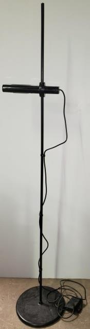 MODERN FLOOR LAMP: Ernesto Gismundi for Artemide, black with adjustable light, column height 76".