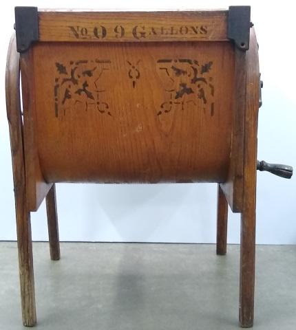 *NO. 9 GALLON BUTTER CHURN: Butter churn.
