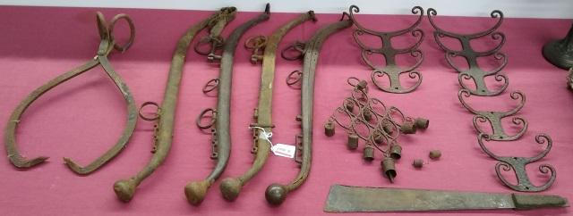 *GROUP: Horse hames, coat hooks, etc.