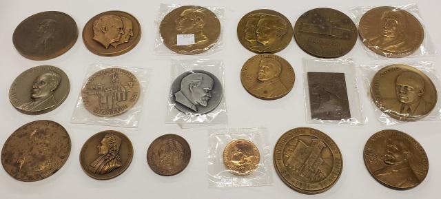 GROUP OF MISC MEDALS: Including William H Harrison, Gerald Ford, Princeton University Bicentennial, etc.