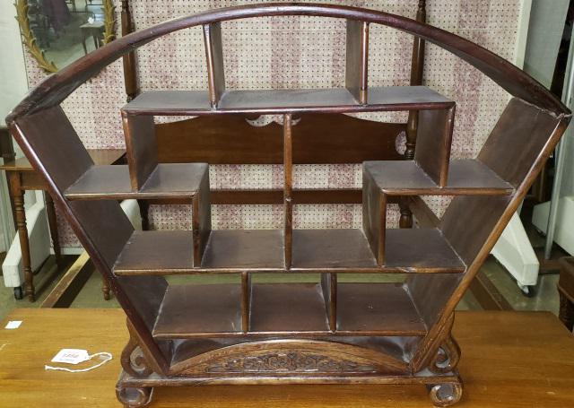 *DISPLAY SHELF: With fan form, height 20"
