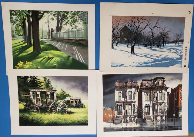 *4 ROBERT ADDISON LITHOGRAPHS (1 of 8)