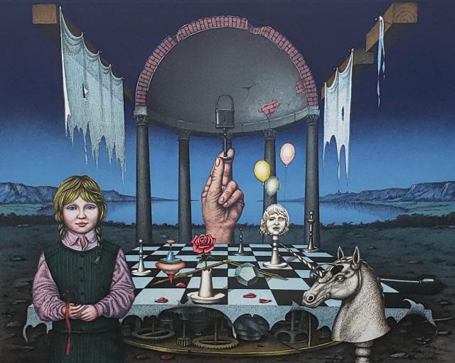 TITO SALOMONI STONE LITHOGRAPH (1 of 5)