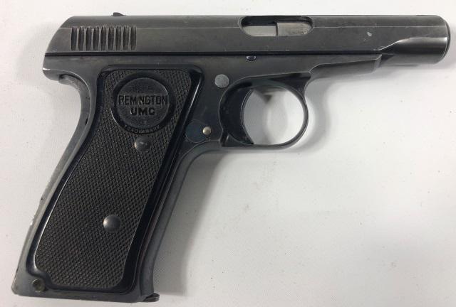 REMINGTON PISTOL: Remington, model 51, semi-auto pistol, 380 cal., S/N PA9646, complete with one magazine (Waiting Period: 72 hours).