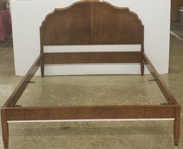 BEDSTEAD: Headboard approximate height 48", headboard width 64", mattress size 60" x 80" (Queen size).