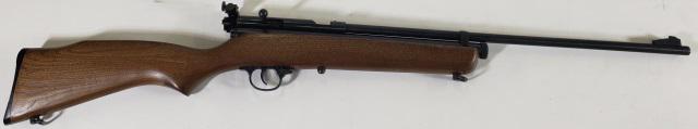 CROSMAN BOLT ACTION SINGLE SHOT RIFLE: Model 160, .22 caliber pellet, 21 1/4" barrel.