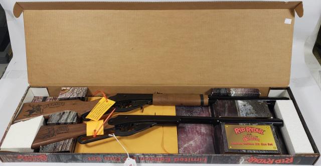 RED RIDER BB GUN SET: Red Rider and Little Beaver, limited edition bb gun set, by Daisy, with original box.