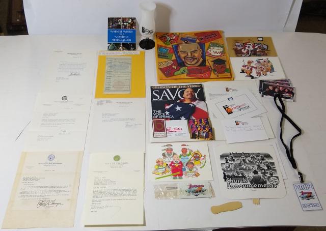 GROUP OF AUTOGRAPHS: Thruston Morton- Personal typewritten letter on United States Senate letterhead; James "Pate" Philip- personal letter signed "Pate" with small "Susan" notation in top right corner; Jim Thompson- perso