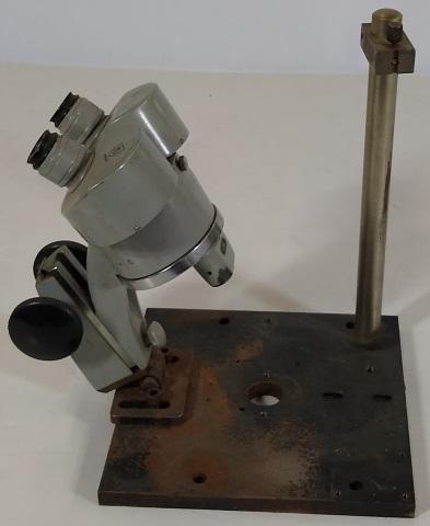 SPENCER MICROSCOPE: On stand.