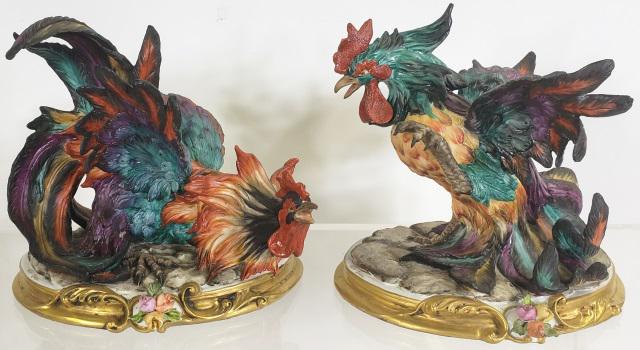 PAIR OF LIMITED EDITION CAPODIMONTE FIGURES (1 of 14)
