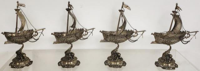 4 VINTAGE GERMAN .800 SILVER SWEETMEAT HOLDERS (1 of 17)