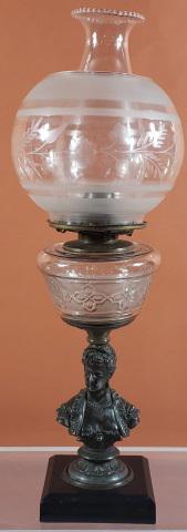 BRADLEY & HUBBARD FIGURAL OIL LAMP (1 of 8)