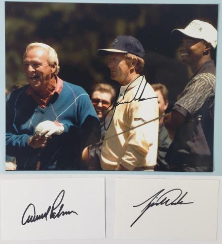 ARNOLD PALMER & TIGER WOODS AUTOGRAPHS (1 of 3)