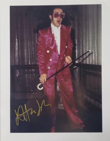 ELTON JOHN AUTOGRAPHED PHOTO (1 of 3)