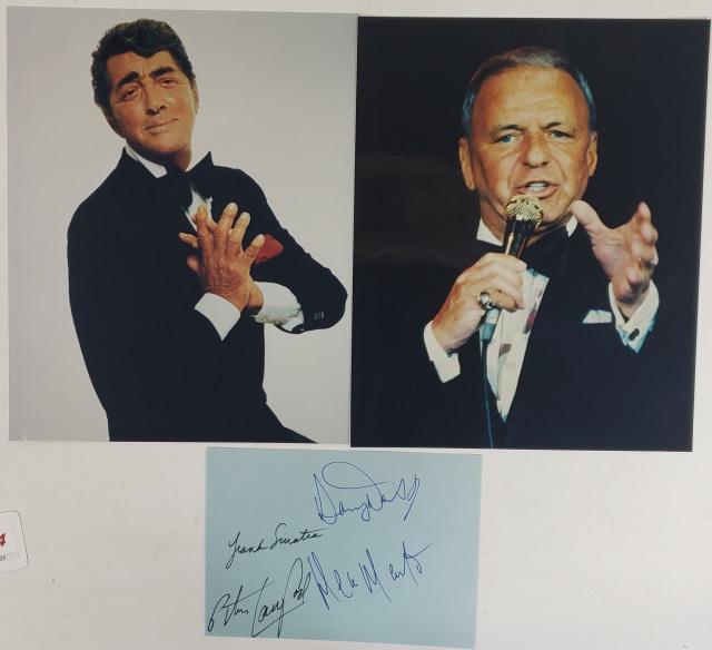 RAT PACK AUTOGRAPHED CUT (1 of 3)