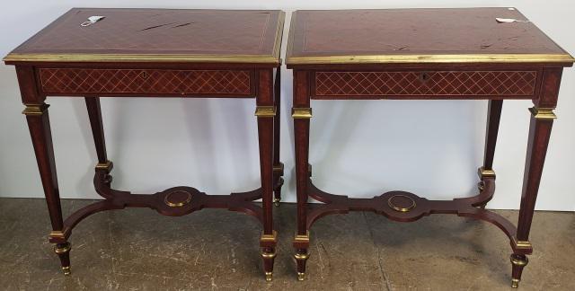 PAIR OF FRENCH SIDE TABLES (1 of 7)