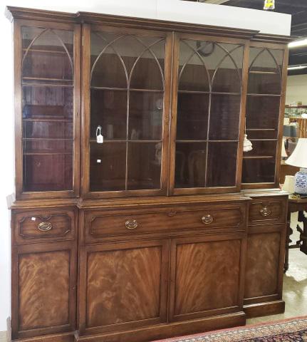 19TH C. GEORGIAN STYLE BREAKFRONT (1 of 3)