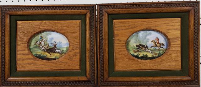 2 20TH C. HANDTINTED PRINTS ON PORCELAIN (1 of 5)