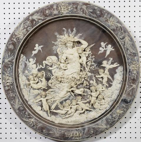 20TH C. COMPOSITION WALL RELIEF (1 of 8)