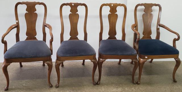 SET OF 12 GEORGIAN STYLE MAHOGANY DINING CHAIRS (1 of 3)