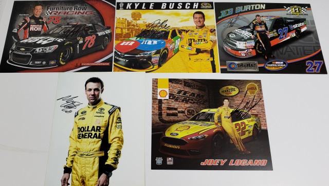 5 NASCAR LEGENDS, AUTOGRAPH PHOTOS (1 of 7)