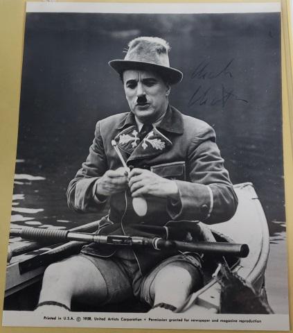 CHARLIE CHAPLIN AUTOGRAPHED PHOTO (1 of 3)