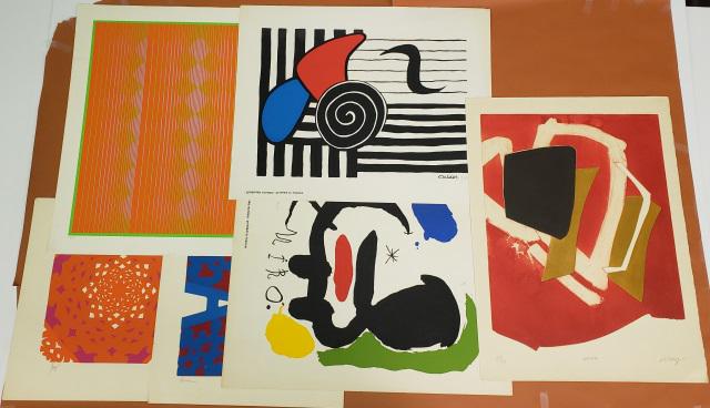 6 UNFRAMED LITHOGRAPHS (1 of 17)