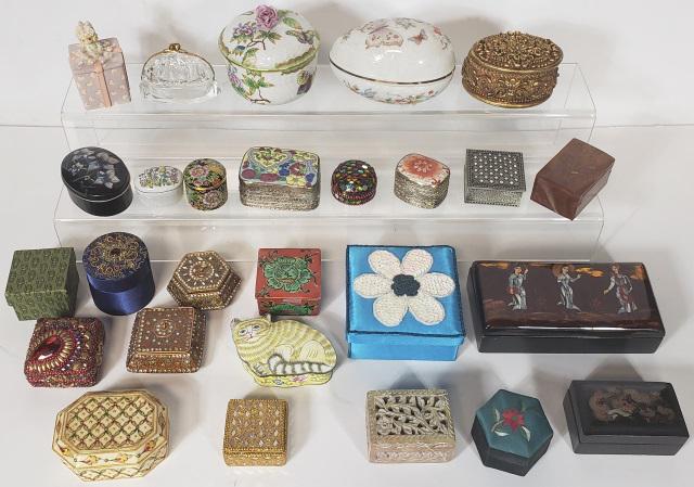 GROUP OF COVERED BOXES (1 of 4)