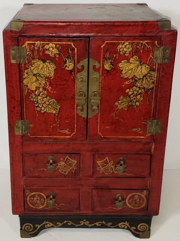 SMALL ORIENTAL STYLE CABINET (1 of 9)