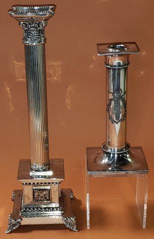 2 SILVERPLATE CANDLESTICKS (1 of 3)