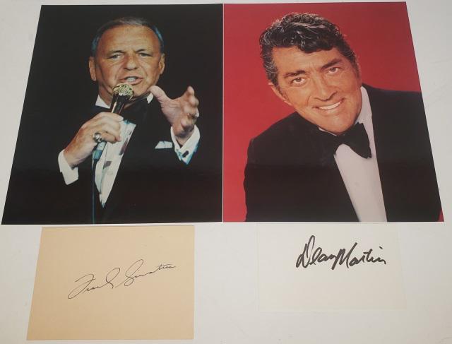 FRANK SINATRA & DEAN MARTIN AUTOGRAPHED CUTS (1 of 4)