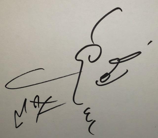 PETER MAX AUTOGRAPHED SKETCH (1 of 4)